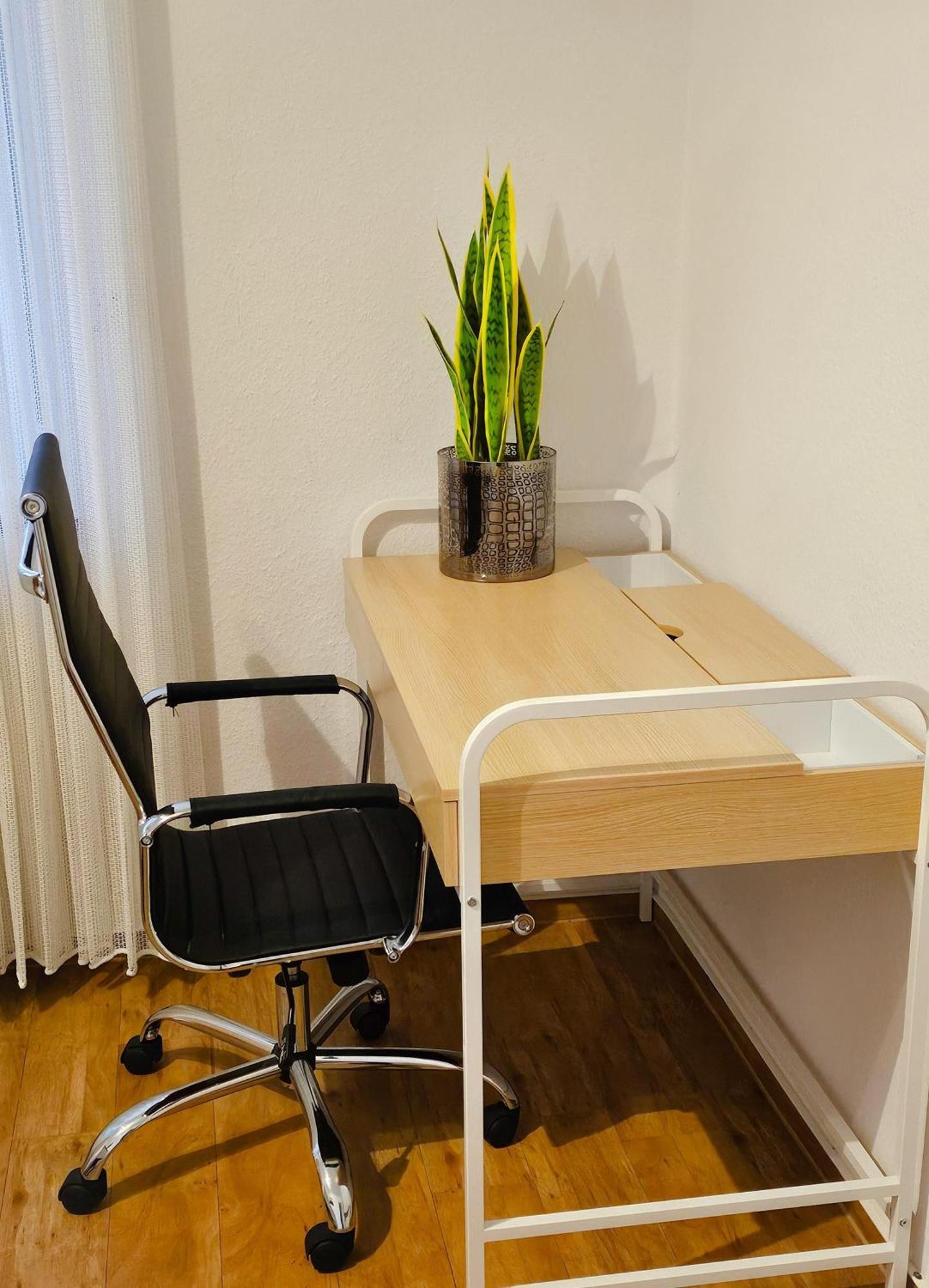 Ecocube Apartment2 Meppen14, Balkon, Kueche, Waschmaschine Kamer foto
