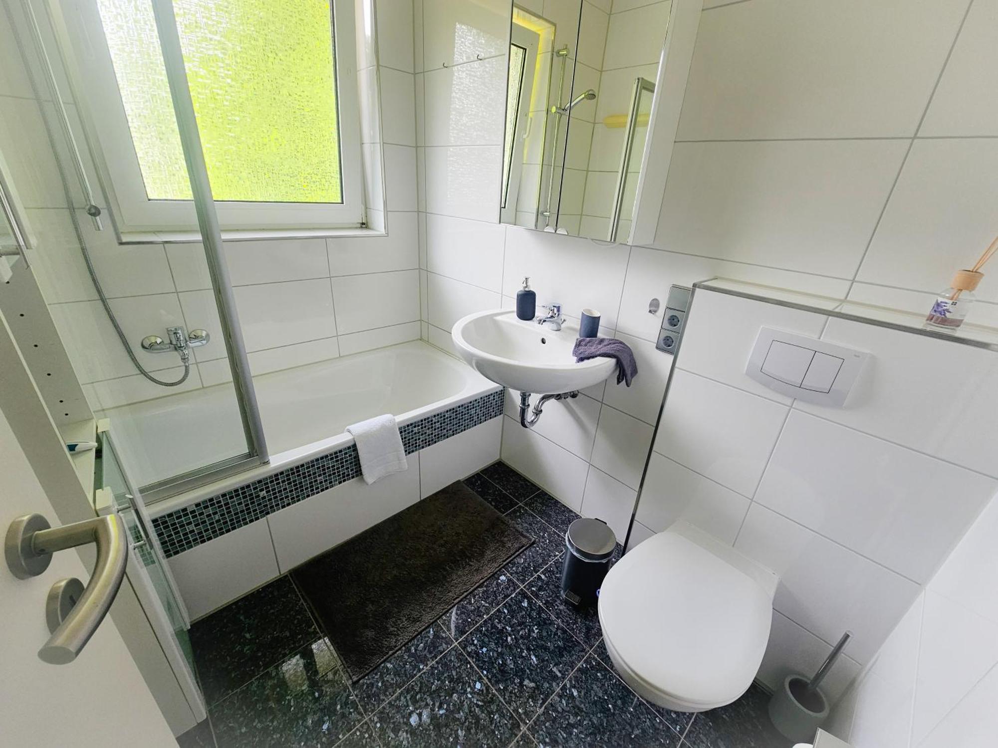 Ecocube Apartment2 Meppen14, Balkon, Kueche, Waschmaschine Buitenkant foto